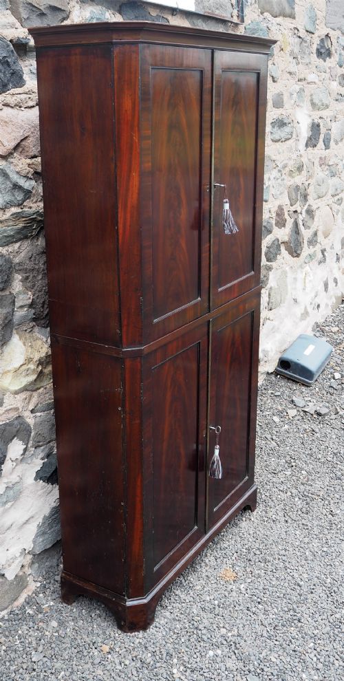 fig 1. 18th Century Mahogany Slim Tall Cabinet