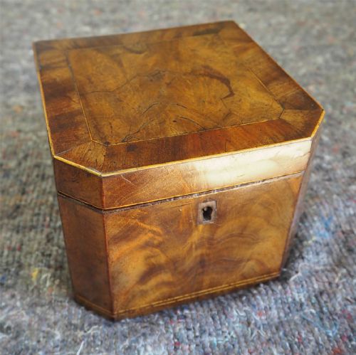19th Century Figured Walnut Jewelry Box