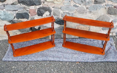 Good Pair of Georgian Style Hanging Shelves
