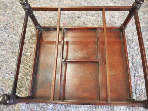 RARE GEORGIAN MAHOGANY DECANTER HOLDER - ADDITIONAL PHOTO 5