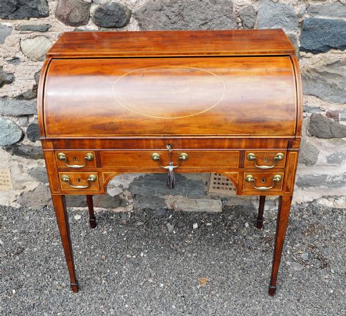 George 3rd Sheraton Roll Top Desk