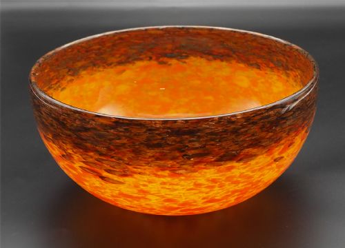 Early Scottish Monart Art Glass Bowl