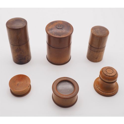 Good Selection of Treen Watch Makers Pots
