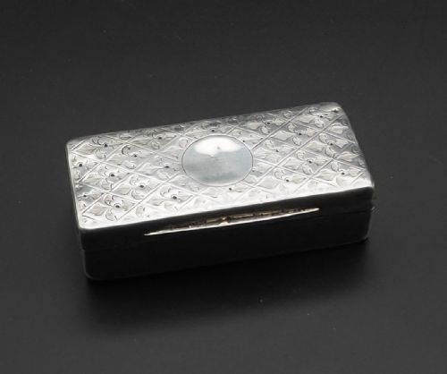 Victorian Silver Snuff Box. London 1864
