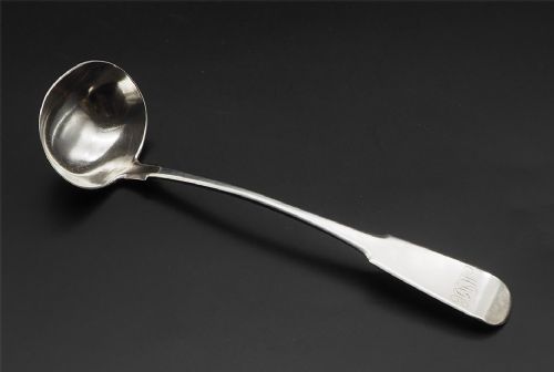 Scottish Provincial Silver Sauce Ladle