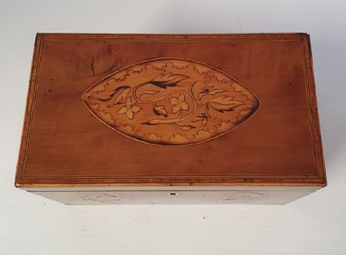 fig 1. Fine George 3rd Satinwood Tea Caddy