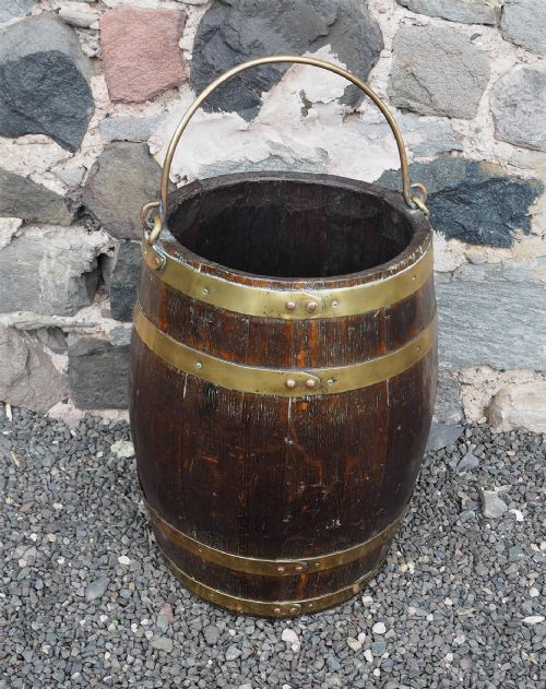 Georgian Brass Bound Oak Barrel