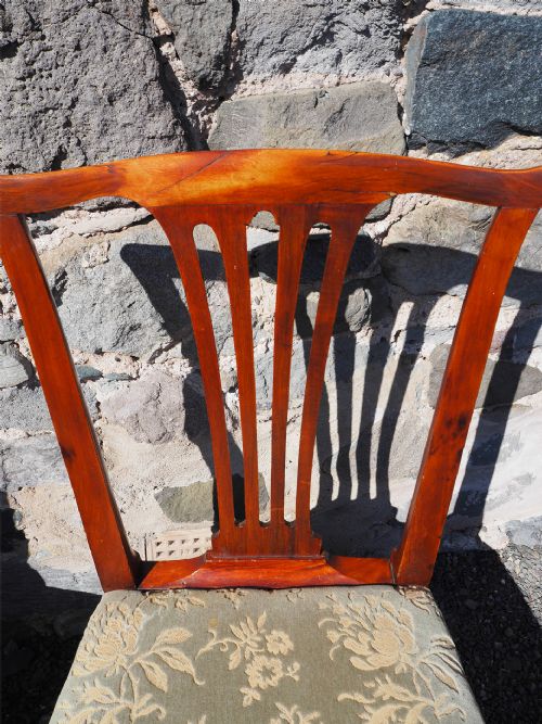PAIR GEORGIAN COUNTRY WALNUT CHAIRS - ADDITIONAL PHOTO 3