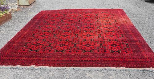 Superb Vintage Large Afghan Carpet