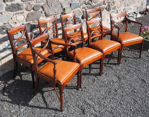 fig 1. Superb Set of 8 Georgian Dining Chairs