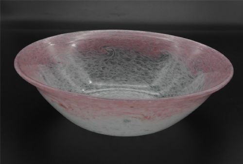 Scottish Art Glass Monart Bowl in Pinks