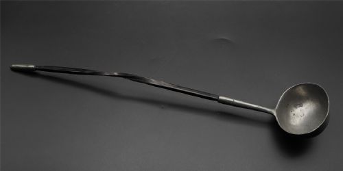 Rare Scottish Pewter Toddy Ladle