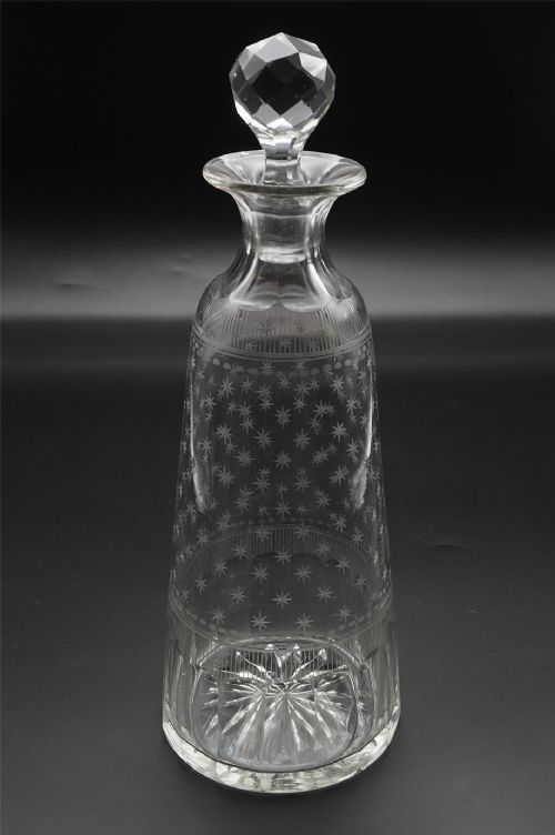 Stunning Victorian Star Cut Decanter