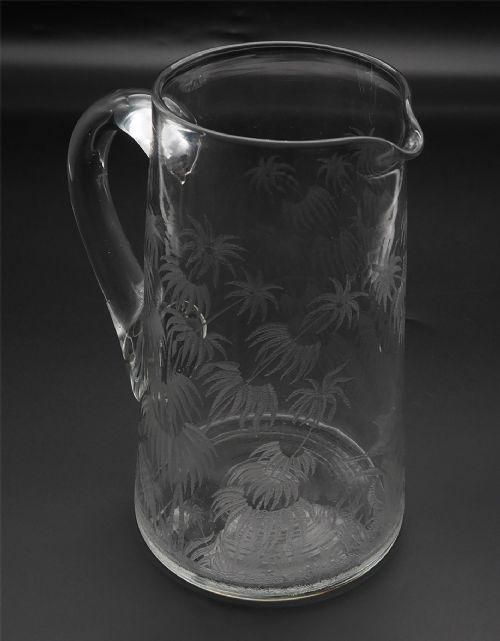Victorian "Jungle Scene" Engraved Jug