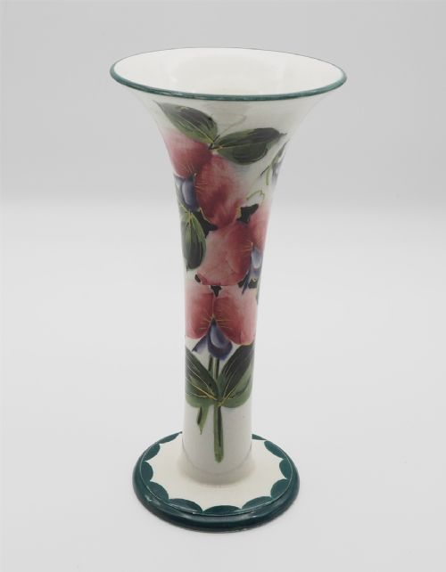 Wemyss Tall Flower Vase in Sweet Peas