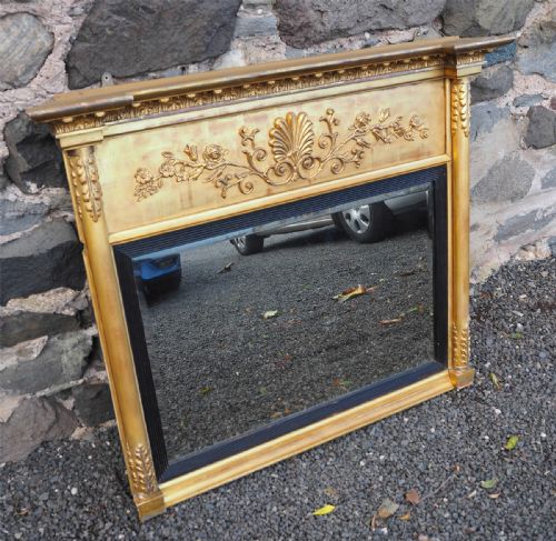 Regency Period Gilt Overmantel Mirror