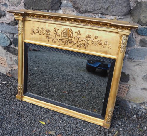 fig 1. Regency Period Gilt Overmantel Mirror
