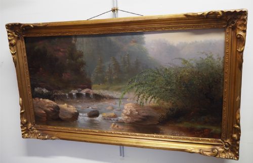 Victorian Oil on Canvass Landscape Painting