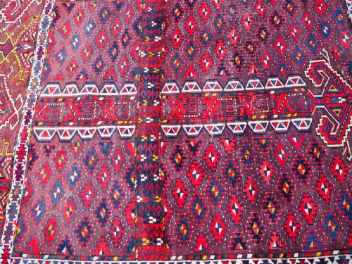FINE ANTIQUE TURKMAN YAMUT RUG - ADDITIONAL PHOTO 4