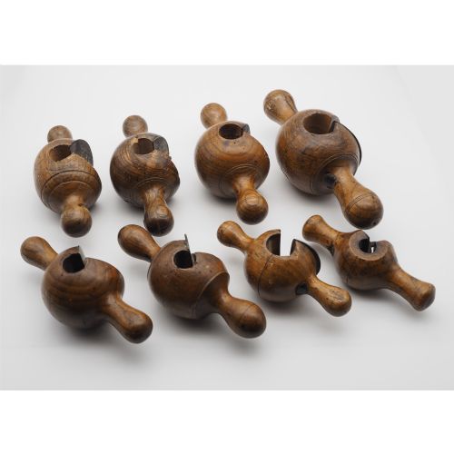 Rare Set of 8 Chairmakers Rounders