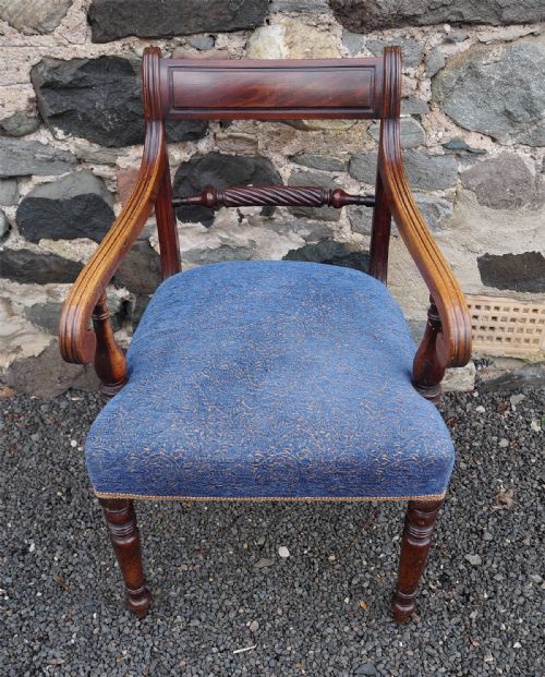 Georgian Scottish Mahogany Arm Chair