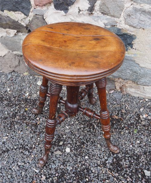 19th Century Adjustable Industrial Stool