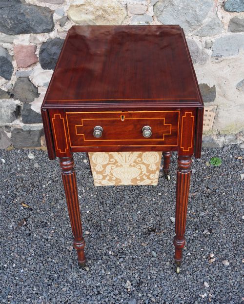 fig 1. Georgian Gillows Style Sewing Table