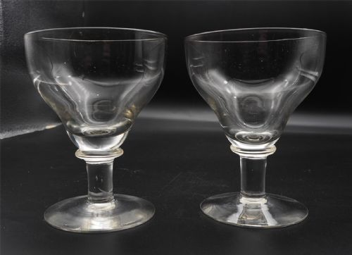 Pair of Victorian Ogee Shaped Rummers