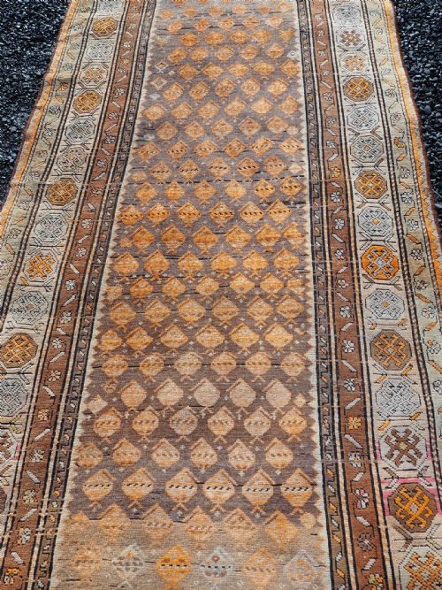 ANTIQUE AFGHAN RUNNER OF MELLOW COLOURS - ADDITIONAL PHOTO 5
