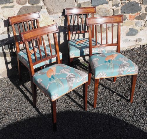 Good Set of 4 Sheraton Dining Chairs