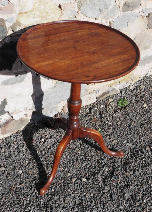 George 3rd Mahogany Tilt Top Tripod Table