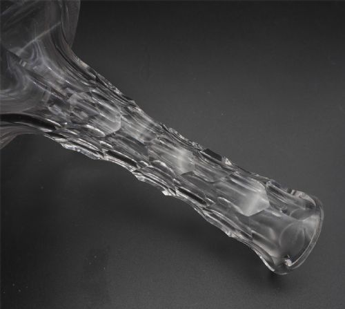 PAIR EDWARDIAN CUT GLASS DECANTERS - ADDITIONAL PHOTO 3