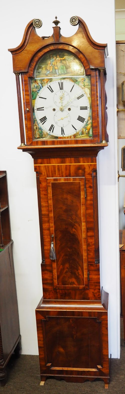 Beautiful Scottish Mahogany Longcase Clock