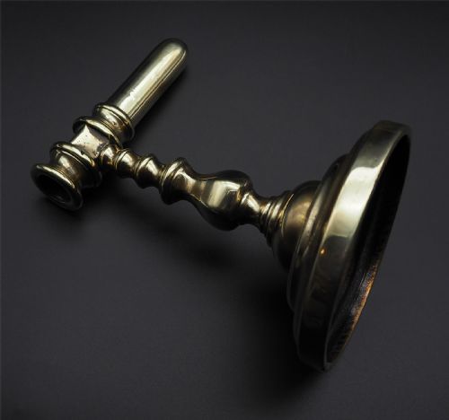 18TH CENTURY GEORGIAN BRASS GOFFERING IRON - ADDITIONAL PHOTO 2