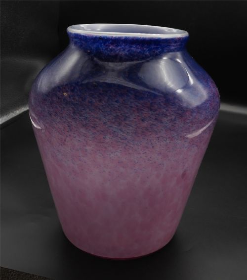 Huge Scottish Monart Vase, Lilac & Pink