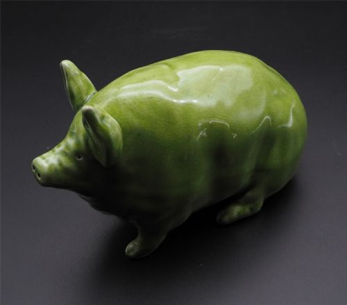 Early Scottish Wemyss Green Piglet
