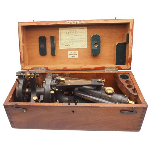 Superb Stanley London Boxed Theodolite
