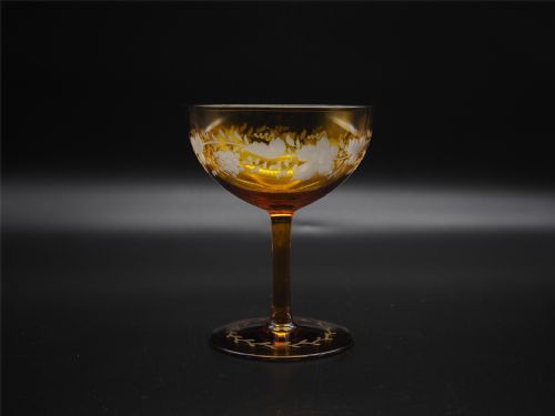 GOOD SET OF 16 VICTORIAN AMBER GLASSES - ADDITIONAL PHOTO 3