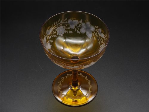 GOOD SET OF 16 VICTORIAN AMBER GLASSES - ADDITIONAL PHOTO 5