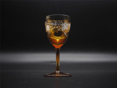 GOOD SET OF 16 VICTORIAN AMBER GLASSES - ADDITIONAL PHOTO 7