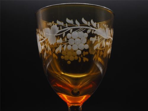 GOOD SET OF 16 VICTORIAN AMBER GLASSES - ADDITIONAL PHOTO 8