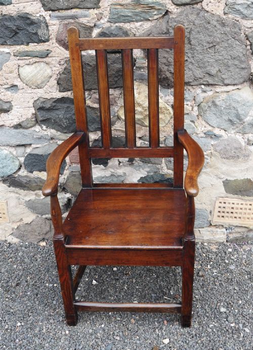 Early 18th Century Scottish Oak Arm Chair