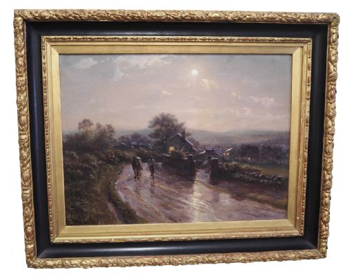 Early Morning Scene Oil on Canvass Painting
