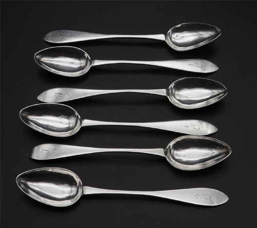 6 Rare Scottish Teaspoons. Ritchie, Perth