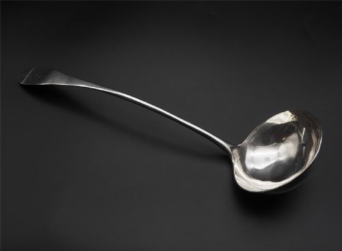Huge Scottish Provincial Silver Ladle. Perth