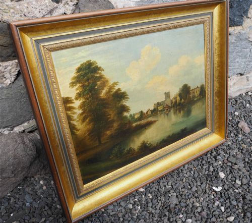Victorian English Rural Oil Painting