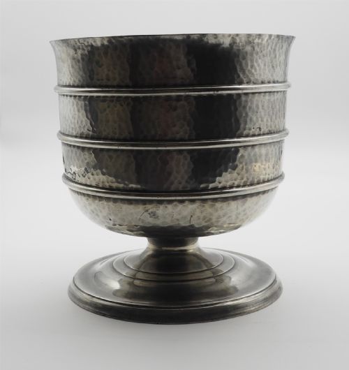 Unusual Art Deco Pewter Wassail Bowl