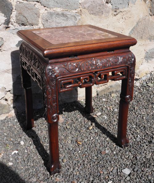 Heavy Chinese Padauk Wood Low Table