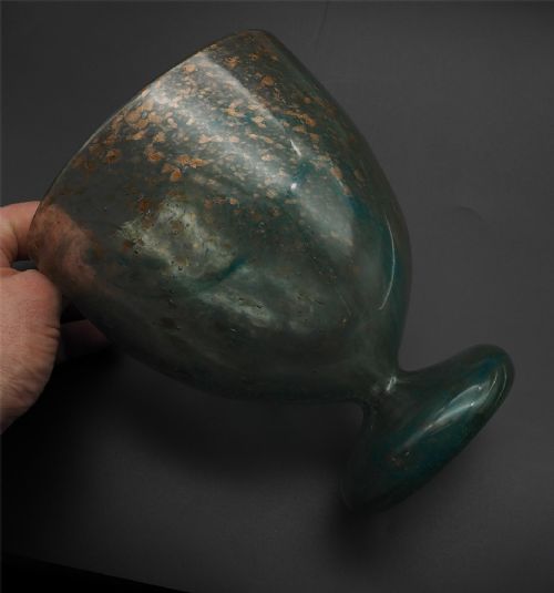 RARE EARLY MONART GOBLET SHAPED VASE - ADDITIONAL PHOTO 3