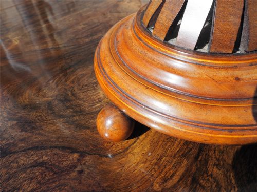 RARE DUTCH MINIATURE MAHOGANY JARDINERE - ADDITIONAL PHOTO 6